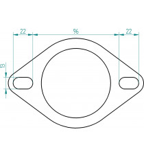Réducteur conique symétrique inox diamètres 60.3 à 48.3mm